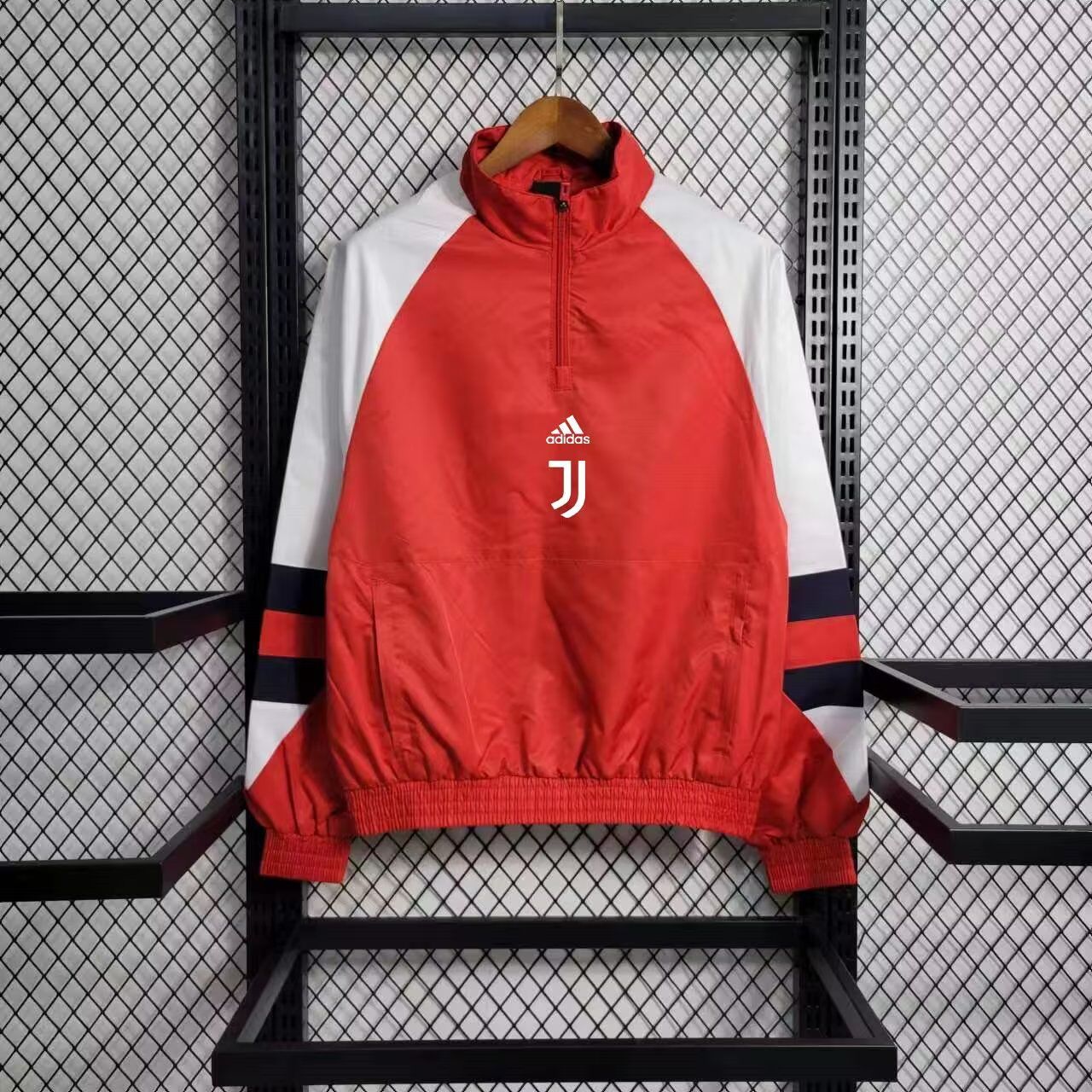AAA Quality Juventus 23/24 Wind Coat - Red/White